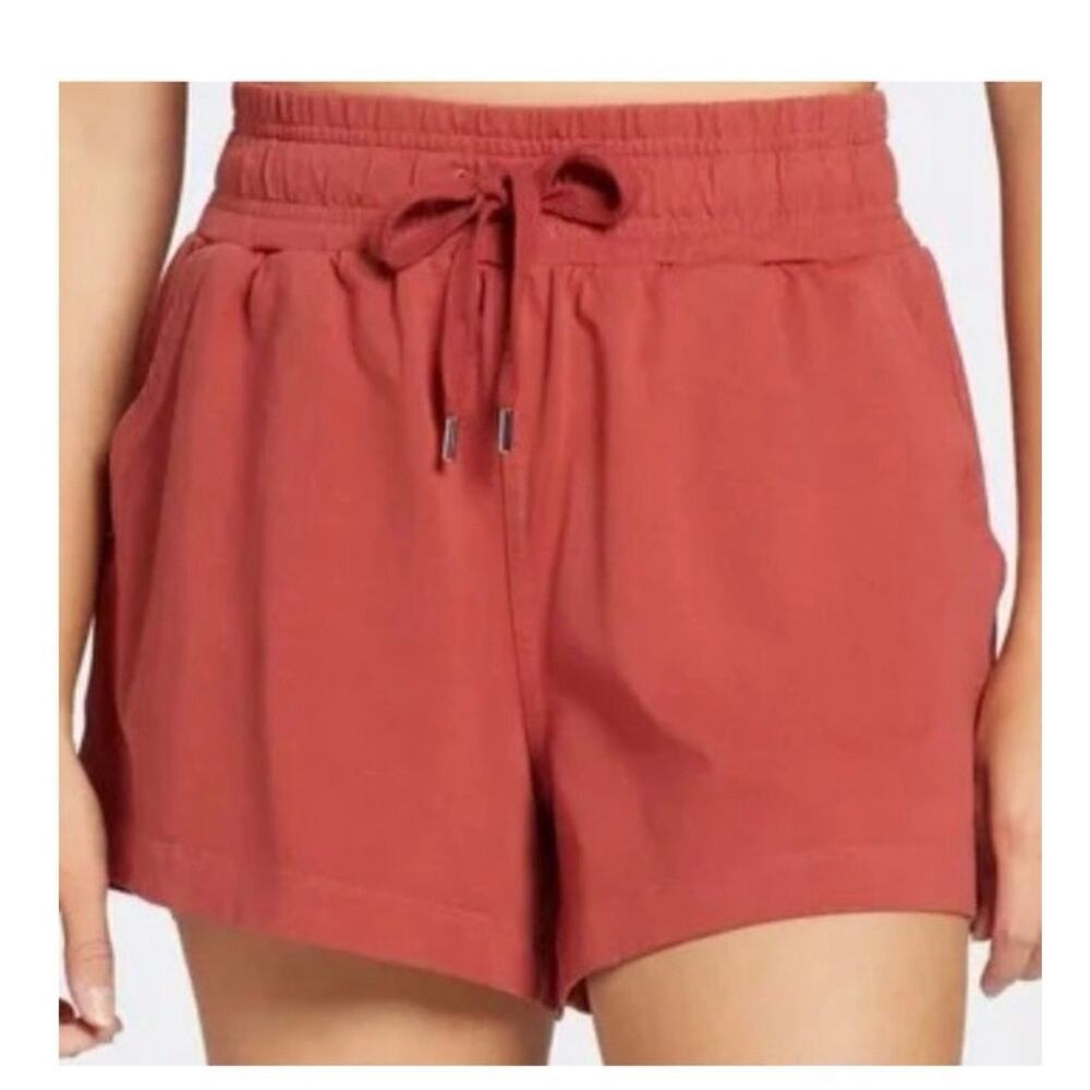 Calia hi rise cotton weekender journey collection shorts in navy size 1x - Picture 9 of 10